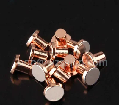 Agcdo Agni Agsno2 AG Silver Copper Based Bimetal Electrical Silver Contact Rivets